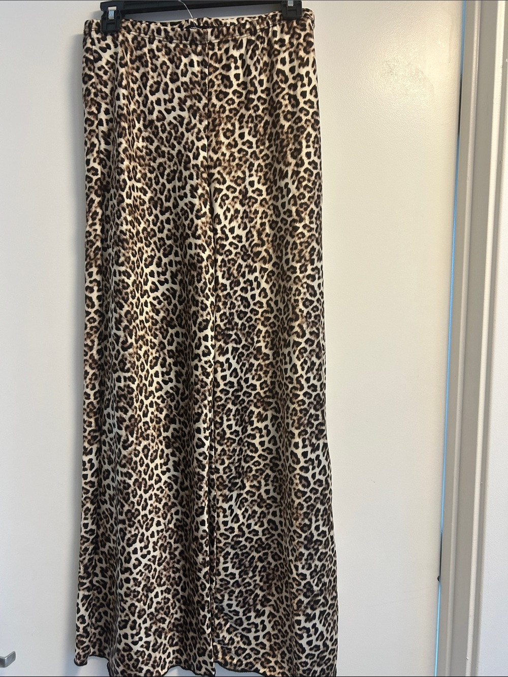 See You Monday Leopard-Print Boot Cut Pants - Brown & Cream
